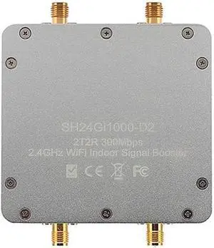 Dual Antenna WiFi Signal Booster 1000mW 2.4 GHz 2T2R / 300Mbps WiFi Signal Amplifier Repeater Extender SH24Gi1000-D2 for Routers, IP Camera, UAV, IP Cameras, RC Equipment