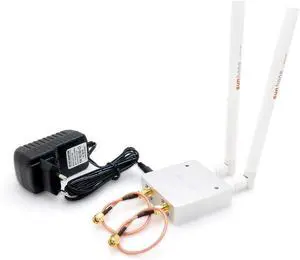 1000mW 30dBm 5.8 GHz SH58Gi1000D2 Dual Antenna IEEE 802.11a/n, 2Tx2R WiFi Signal Booster Monitor Wireless Signal Amplifier for Router, Access Points, IP Camera