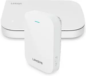 Linksys Router & WiFi Extender Combo,Includes WiFi 6 Router and WiFi Range Extender for Superior Coverage, Ideal for WiFi Extender Signal Booster and Internet Router for Reliable Internet Performance