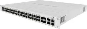 MikroTik CRS354-48P-4S+2Q+RM Switch has 48 x 1G RJ45 Ports and 4 x 10G SFP+ Ports. 2 x 40G QSFP+ Ports for Extremely Fast Fiber Connections or Linking with Other 40 Gbps Devices