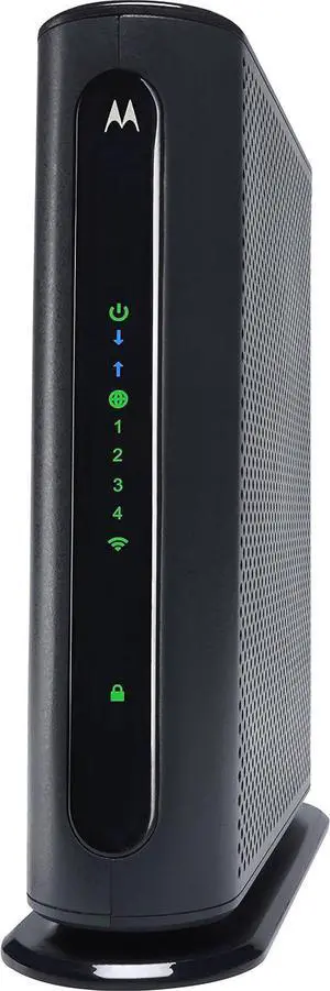 MOTOROLA 8x4 343 Mbps DOCSIS 3.0 N300 Cable Modem with Wi-Fi Gigabit Router, Model MG7310, Certified by Comcast, Charter Spectrum, Time Warner, Cox, BrightHouse, More