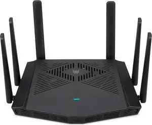Predator Connect W6x Wi-Fi 6 AX6000 Gaming Router | Hybrid QoS Compatible with Intel Killer Prioritization Engine | Connect Up to 215 Devices | 2.5Gbps WAN & 4 x 1Gbps LAN | Lifetime Internet Security