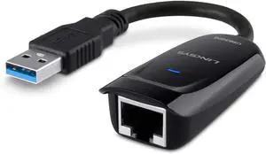 Linksys USB3GIG: USB 3.0 Gigabit Ethernet Adapter, Works with MacBook Air, Chromebook, Ultrabook (Most Computers, Consoles, DVRs, and Set Top Boxes)