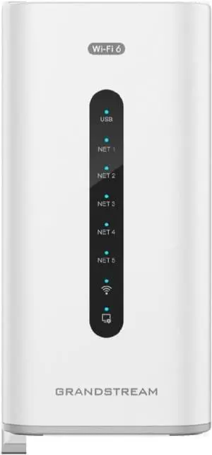 Grandstream GCC6010W Built-in IPPBX (10 Users, 4 Concurrent Calls) + Enterprise-Grade Firewall + VPN Router + 2 x 2.5 Gb, 5 x GigE Network Switch + WiFi 6 AP