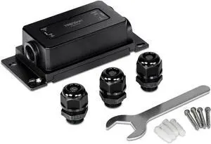 TRENDnet 2-Port Industrial Outdoor Gigabit PoE Extender, Hardened IP67 Extreme Temperature Rated Housing, Extends 100m for Total Distance up to 200m (656 ft.) for up to 2 Devices, Black, TI-BEP200