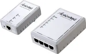 ACTIONTEC 500 Mbps Powerline Ethernet Adapter and 4-Port Hub Kit (PWR514K01)