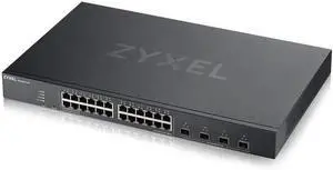 ZYXEL 28-Port Gigabit Ethernet Smart Switch (XGS1930-28) - Managed, 4x 10G SFP+, Optional Nebula Cloud Management, Rackmount, Limited Lifetime Protection