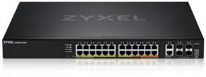 Zyxel 24-Port PoE Gigabit Switch | Nebula Cloud Managed/L3 Access | 16x PoE+ & 10x PoE++ @400W | 6x 10G Uplink (2x Copper + 4x SFP+) [XGS2220-30HP]