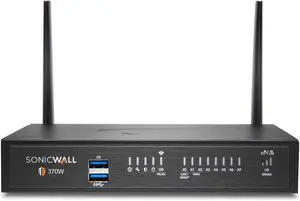 SonicWall TZ370 Wireless AC Network Security Appliance (02-SSC-2827) Bundled with a SonicWall 1 Year 8x5 Support for TZ370W (02-SSC-6619)