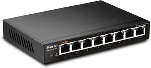 Draytek VigorSwitch G1080 8-Port Gigabit Managed Switch | Wall Mountable | Portable | Power from USB, QoS, 802.1q VLANs