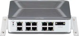 Network Switch | Vehicle Computer VES 31-8S 4/8 x IEEE 802.3af/at-Compliant Gigabit Ethernet Ports, 120W 4/8 PoE+ Standard + 2 x Gigabit Ethernet Ports