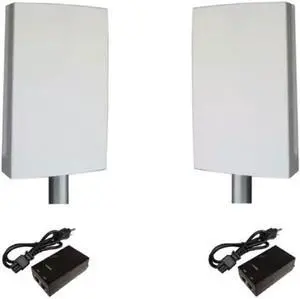 New! EZBR-Dual-AC-Dual Radio, High Power, Outdoor Wireless Bridge System 2.4GHz and 5GHz, 867Mbps Data Rate, Up to 3 Miles Range