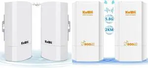 KuWFi Bundle of Goods 2.4G Wireless WiFi Bridge and 5.8G Wireless Ethernet Bridge