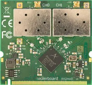 Mikrotik R52HnD miniPCI wireless card 2.4Ghz 5GHz 400mW 802.11a/b/g/n 2x MMCX