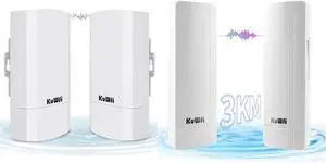 KuWFi Bundle of Goods 2.4G Wireless WiFi Bridge and 5.8G 900Mbps Outdoor Wireless Bridge