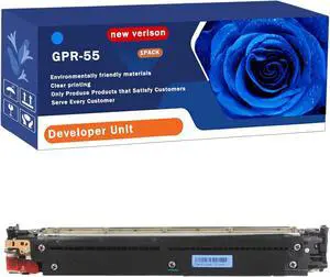 GPR-55 Developer Unit Compatible for Canon imageRUNNER Advance C5535i C5535iII C5535iIII C5540i C5540iII C5540iIII C5550i Printers, Print Up to 400000 Pages, Bright Colors (1 Pack Cyan)