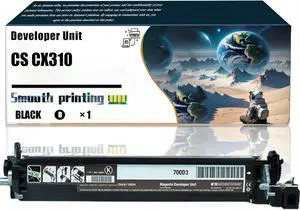 Replacement Parts Developer Unit CS CX310 Compatible with Lexmark CS310dn CS310n CS317dn CS410dtn CS410n CS417dn CS510de CS510dte CS517de CX310dn CX310n CX317dn CX410de CX410dte Printers (Black)