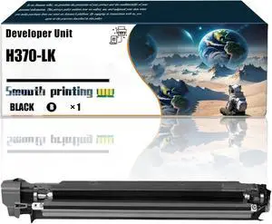 Replacement Parts Developer Unit H370-LK Compatible with Toshiba E Studio 2000AC 2010AC 2500AC 2510AC Printers, Contains Chip and Clear Printing (1 Pack Black)