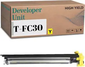 Compatible for Toshiba T-FC30 Developer Unit Replacement Work for E-Studio 2050C 2051C 2550C 2551C Printer (1Yellow)