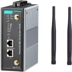 Moxa AWK-3131A US Band - WLAN AP/Bridge/Client 802.11a/b/g/n Access Point, US Band, -25 to 60°C AWK-3131A-us