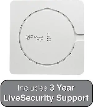WatchGuard AP120 5GHz/2.4Ghz 802.11ac with 3YR Basic Wi-Fi WGA12703