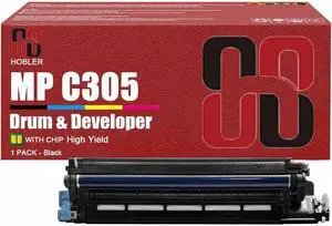 MP C305 Imaging Drum and Developer Units Compatible for Ricoh MP C305 Imaging Drum and Developer Unit Work for Ricoh MP C305SP C305SPF C306 C307 C406zsp C407 Printer 1 Black Pack