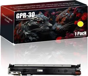 High Yield GPR-30 Developer Unit Compatible for Canon imageRUNNER Advance C5045 C5051 C5250 C5255 Printers, 300000 Pages with Chip (Yellow)