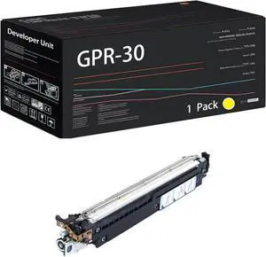 GPR-30 Developer Unit Compatible for Canon imageRUNNER Advance C5030 C5035 C5045 C5051 C5235 C5240 C5250 C5255 Printers, with Chip, High Yield 40000 Pages, High-Definition Printing (1 Pack Yellow)