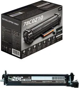 78C0Z10 78C0Z10 78C0Z10 78C0Z10 Developer Unit Compatible for Lexmark CS321 CS421 CS521 C5621 CX321 CX421 CX521 CX522 CX621 CX622 Printers, Includes Chip, High Yield 20000 Pages (Black)