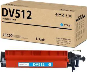 DV512 Developer Unit 1-Pack A2XN0KD DV512C Cyan Developer Unit Replacement for Konica Minolta DV-512 DV-512C Developer Unit for Bizhub C224 C224e C284 C284e C364 C364e C454 C454e C554 C554e Printer