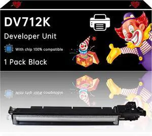 DV712K Developer Unit Compatible with Konica Minolta bizhub C659 bizhub C759 Printers, Enhanced Durability, Ideal for High-Volume Printing (1 Pack Black)