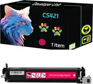 High Yield CS421 Developer Unit Compatible for Lexmark CS421 CS521 CS622 CX421 CX522 CX622 CX625 Printers, Print Clearly (1 Pack Magenta)