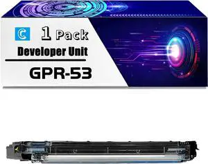 GPR-53 Developer Unit is Compatible for Canon imageRUNNER Advance C3530i C3530i II C3530i III DX C3725i Printers, High Yield 240000 Pages, with Chip for Long-Lasting Durability (1 Pack Cyan)