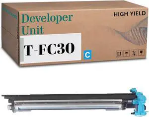 Compatible for Toshiba T-FC30 Developer Unit Replacement Work for E-Studio 2050C 2051C 2550C 2551C Printer (1Cyan)