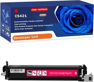 Replacement for Lexmark CS421 CS521 CS622 CX421 CX522 CX622 CX625 Printers, Compatible for Lexmark CS421 Developer Unit, Up to 22500 Pages Vibrant Colors Durable (1 Pack Magenta)