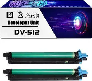 DV-512 Developer Unit is Compatible for Konica Minolta bizhub C224 C224e C284 C284e C364 C364e C454 C454e C554 Printers (2 Pack Black)