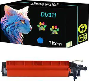 High Yield DV311 Developer Unit Compatible for Konica Minolta bizhub C220 C280 C360 Printers, Print Clearly (1 Pack Cyan)