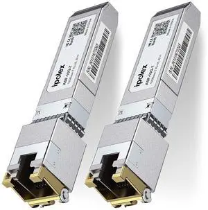ipolex 10G SFP+ RJ45 Copper Transceiver, 10GBase-T RJ-45 SFP+ Module, up to 80 Meters for Cisco, Ubiquiti UniFi, Mikrotik, Fortinet, Netgear, D-Link, Supermicro, TP-Link (CAT.6a/CAT7), 2 Pack ipolex 10G SFP+ RJ45 Copper Transceiver, 10GBase-T RJ-45 SFP+ Module, up to 80 Meters for Cisco, Ubiquiti UniFi, Mikrotik, Fortinet, Netgear, D-Link, Supermicro, TP-Link (CAT.6a/CAT7), 2 Pack