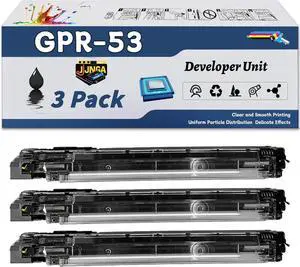 Work for Canon imageRUNNER Advance C3325i C3330i C3525i C3525i II C3525i III Printers, Replacement for Canon GPR-53 Developer Unit, Capacity of 240000 Pages (3 Pack Black)