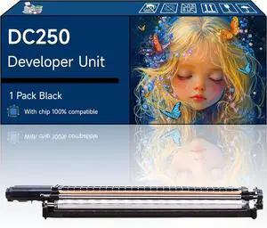 DC250 Developer Unit Compatible with Xerox DocuColor DC240 DC242 DC250 DC252 and Printers (1 Pack Black)