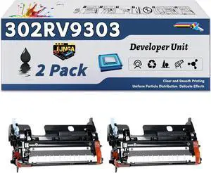 Work for Kyocera ECOSYS M2040dn M2540dw M2635dw M2640idw P2040dw P2235dw Printers, Replacement for Kyocera 302RV93030 Developer Unit, Capacity of 100000 Pages (2-Pack Black)
