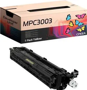 Compatible for Ricoh MPC3003 Developer Unit Work for Ricoh MP C3003 C3503 C4503 C5503 C6003 Printers, with Chip, High Yield 170000 Pages, Clear Printing (1 Pack Yellow)