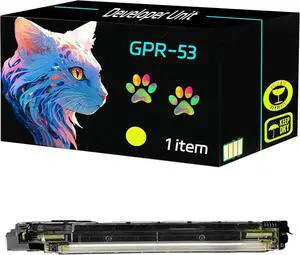 High Yield GPR-53 Developer Unit Compatible for Canon imageRUNNER Advance C3530i C3530i II C3530i III DX C3725i Printers, Print Clearly (1 Pack Yellow)