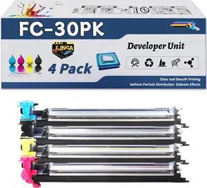 Work for Toshiba E-Studio 305CS 305CP 306CS Printers, Replacement for Toshiba FC-30PK Developer Unit, Capacity of 80000 Pages (4-Pack BK/C/M/Y)