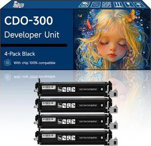 CDO-300 Developer Unit Compatible with Pantum CP2300 CP2500 CP2506DNPLUS CM7105DN Printers (4 Pack Black)
