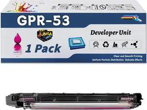 Work for Canon imageRUNNER Advance DX C3730i DX C3826i DX C3830i DX C3835i Printers, Replacement for Canon GPR-53 Developer Unit, Capacity of 240000 Pages (1 Pack Magenta)