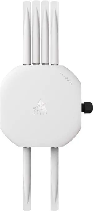 BROWAN WiFi 6 Access Point AX6600 Tri-Band AP MU-MIMO 8 Spatial Streams | 6 Detachable Antennas WPA3 Hop Distance up to 1000 Feet Coverage 300 Devices IP68 Waterproof Dustproof Prism MO10