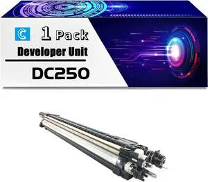 DC250 Developer Unit is Compatible for Xerox DocuColor 240 242 250 252 260 WorkCentre 7655 7665 7675 7755 7765 Printers (1 Pack Cyan)