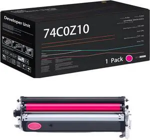 74C0Z10 Developer Unit Compatible for Lexmark C4150 CS720de CS720dte CS725de CS725dte CX725de CX725dhe CX725dthe Printers (1 Pack Magenta)