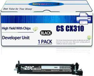 Compatible for Lexmark CS CX310 Developer Unit CS310dn CS310n CS317dn CS410dtn CS410n CS417dn CS510de CS510dte CS517de CX310dn CX310n CX317dn CX410de CX410dte CX410e Printers (1 Pack Black)
